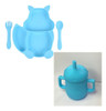 Set Silicona Bebé Plato + Cuchara + Tenedor + Vaso 3