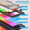 Trochin Teclado Para Juegos Teclado Compacto Para Pc Con Cab 1