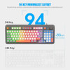 Trochin Teclado Para Juegos Teclado Compacto Para Pc Con Cab 2