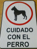 Carteles 20 X 30 Cm Cuidado Con El Perro!!! 1 Carteles 20 X 30 Cm Cuidado Con El Perro!!! 1