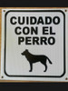 Carteles 20 X 30 Cm Cuidado Con El Perro!!! 2 Carteles 20 X 30 Cm Cuidado Con El Perro!!! 2