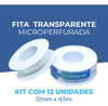 Fita Trasparente Microperfurada Sanfarma 12mm X 4,5m 12 Unid 1