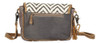 Myra Bag S1351 Bolsa De Hombro De Lona Y Vaca 5