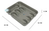 Cubiertero Plastico Gris Crom Crom Cro077 1