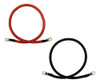 Cables De Inversor De Batería Pura De Cobre Rojo Negro Calib 0