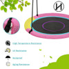 40in Saucer Swing Tree Swing, Con Correas Colgantes Columpio 1