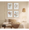 Kate Y Laurel Sylvie Wild Salvia Framed Canvas Wall Art Por 2