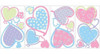 Vinilo Decorativo Pared [03p9vzl6] Corazones 2