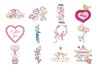 64 Diseños Matrices Para Maq Bordadora Love/amor 1