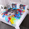 ~?blessliving Floral Wolf Juego De Ropa De Cama Boho Wolf Fu 0
