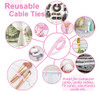 70 Bridas De Cable Para Computadora, Bridas De Alambre, Reut 2