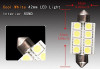 10 X Dc 12v 578 211-2 Adorno 42mm 8 5050 Led Interior 7000k 4