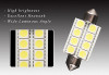 10 X Dc 12v 578 211-2 Adorno 42mm 8 5050 Led Interior 7000k 5