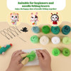 Kit De Lana Para Feltrar, 10 Colores, Incluye Agujas 5