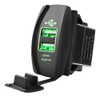 Mictuning 12v-30v Dc Dual Usb Cargador Verde Luz De Eje De B 0