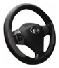 Cubre Volante Auto Protector Gris Negro Combinado Ix-46 0