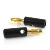 10 Piezas 4mm Oro Banana Plateado Conector Altavoz Cable Cab 4