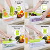 Cortador Vegetales Diferentes Cortes Cocina Frutas Grande 1