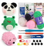 Kit De Crochet Para Principiantes Con Muñecos Panda, Rana Y 0