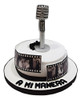 Torta Rollo Fotografico Con Microfono Plateado Antiguo 0