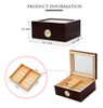 Humidificador Para Cigarros Con Acabado De Caoba De Alta Cal 2 Humidificador Para Cigarros Con Acabado De Caoba De Alta Cal 2