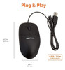 Amazonbasics Ratón De Computadora Con Cable Usb De 4