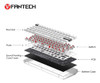 Fantech Maxfit61 Frost Teclado Mecánico Inalámbrico 60%, Bt5 4