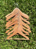 10 Perchas Infantiles De Madera Sin  Broches Premium!! 3