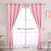 Sofjagetq Cortinas Cortas Con Transparencia, Cortinas Opacas 2