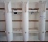 Posa Caña Pvc Amure Exterior Triple Para Embarcación. 2