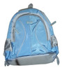 Mochila Comoda Porta Laptop E-mouse Celeste Y Plateada 0