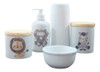Kit Higiene Bebê Safari 5 Pçs - Peças + Garrafa 0