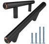 25 Tiradores De Estilo Europeo Macizo 155mm - Bronce/negro 0