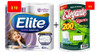 Papel Higiénico Elite Doble Hoja Y Rollo De Cocina Elegante 1