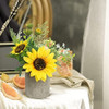 Tiyard Sunflower Decor Plantas Artificiales En Macetas Flor 3