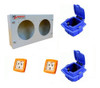 Kit-gabinete Met.p/2 Tomas + Caja Capsulada + Toma 10a Kalop 0