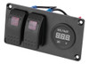 Painel De Interruptor Led Red Rocker De 2 Vias 12-24 0