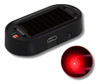 Led Intermitente Simulador Alarma Auto Antirrobo Usb Solar 0