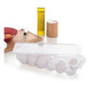Caja Contenedora Huevos Con Tapa Plástico Transparente  33cm 0