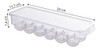 Caja Contenedora Huevos Con Tapa Plástico Transparente  33cm 1