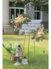 Yyhuawu Artificial Wedding Arch Flower Swag Set De 2 Para Di 2