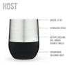 Host Wine Freeze Pro Cooling Cup - Vaso De Vino Con Aislamie 1 Host Wine Freeze Pro Cooling Cup - Vaso De Vino Con Aislamie 1