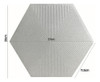 Cerámica Revestimiento Pared Hexagonal Gris Claro C/relieve 2 Cerámica Revestimiento Pared Hexagonal Gris Claro C/relieve 2