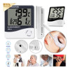 Termómetro Reloj Con Alambre Higrometro Digital Humedad 1