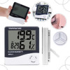 Termómetro Reloj Con Alambre Higrometro Digital Humedad 2