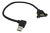 Haokiang - Cable De Extensin Usb 3.0 De Montaje En Panel, 11 0