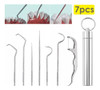 Limpieza Dental Pack 7 Piezas De Acero Inoxidable + Estuche 2