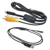 De Datos Usb Sync + A V Tv Cable Para Cámara Nikon Coolpix 8 0
