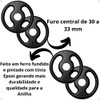 Kit Anilhas 1 Kg 4 Un Musculação Academia Treino Barra Peso 1