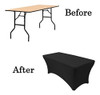 Spandex Estirado - Fundas De Mesa Rectangulares De 5.9 Ft, N 2
